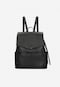 Black leather city backpack 80400-51