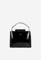 Elegantní černá lakovaná kabelka 80409-31