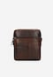 Men's small brown leather shoulder bag 90020-42