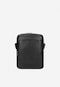 Men's small black shoulder bag 80023-51