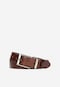 Men's brown leather belt 7980-52