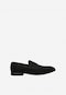 Men's black nubuck loafers 10196-21