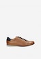 Jasnobrązowe sneakersy męskie z granatowymi wstawkami 8071-53