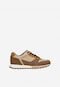 Brązowo-beżowe sneakersy męskie 10243-22