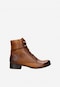 Light brown lace-up women’s boots 64078-53