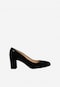 Stiletto negre din piele velur 35073-61