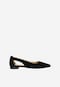 Pantofi stiletto negri cu decupaje și vârf ascuțit damă 44036-61