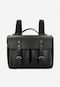 Black leather 2-in-1 bag-backpack 80399-51