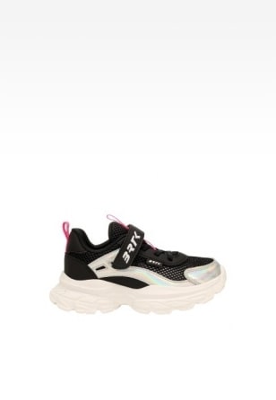 Czarne sneakersy dla dziewczynki z elementami holo BARTEK 87008-11 87008-11
