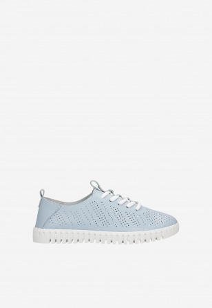 Niebiesko-białe trampki damskie z linii Comfort 46267-56