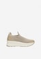 Béžové slip-on tenisky RELAKS s krystalky R46177-14
