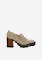 Eleganckie dámské polobotky v béžové barvě 46239-64