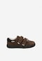 Hnědé dětské barefoot botky s medvídkem na špičce BARTEK 86006-62 86006-62