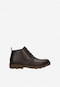 Hnedé chukka topánky z pull-up kože 24128-42