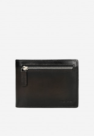 Ciemnobrązowy portfel męski ze skóry naturalnej 91130-52