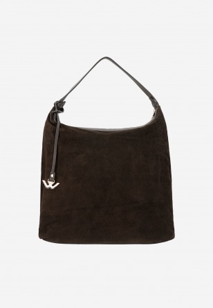 Ciemnobrązowa czekoladowa duża torebka damska 80444-62