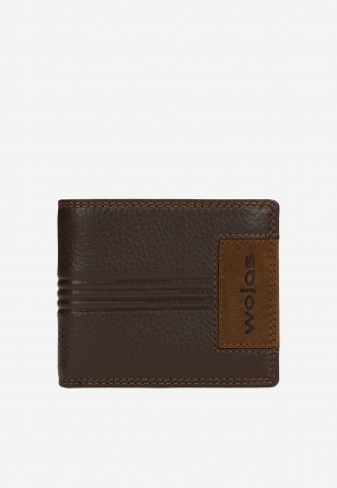Brązowy portfel męski ze skóry licowej 91120-52