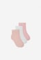 Detské ponožky 3-balenie ružovo-biele BARTEK 85700-45 85700-45