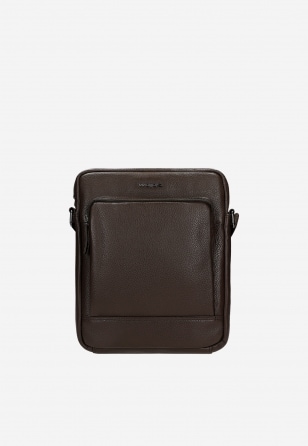Mała skórzana torba męska w kolorze brązowym 90032-52