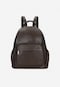 Čokoládový kožený mestský batoh 80253-52