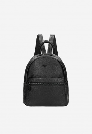 Czarny skórzany plecak damski 80115-51