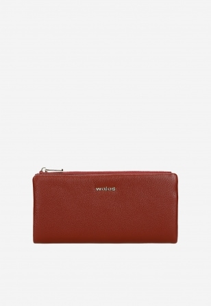 Bordowy portfel damski z klapką na magnesy 91126-55