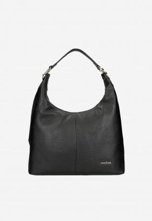 Duża czarna torebka damska skórzana 80448-51