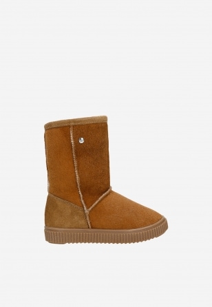 Botki ocieplane BARTEK T-447750/CAR, dla dziewcząt, brązowy T-447750/CAR