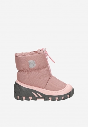 Różowe śniegowce dziewczęce BARTEK 14624004 ocieplane naturalną wełną 14624004