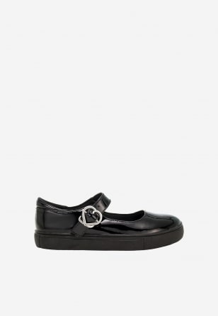 Czarne eleganckie baleriny dziewczęce z lakierowanej skóry BARTEK 83006-31 83006-31