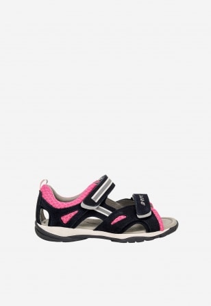 Granatowo-różowe sandały BARTEK 84414-65 zapinane na rzepy 84414-65