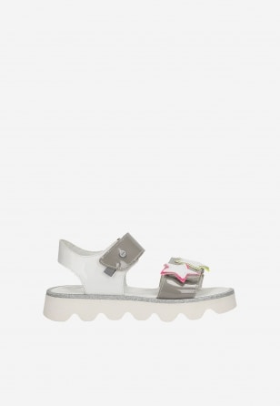 Sandalen BARTEK 19120002, für Mädchen, grau-weiß 19120002