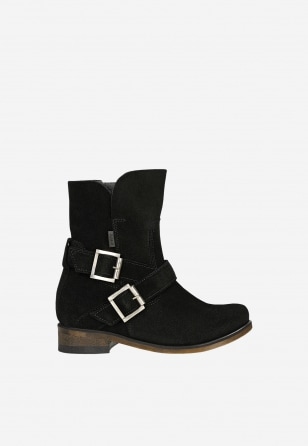 Botki Wojas x Bartek 8440461, dla dziewcząt, czarny 8440461