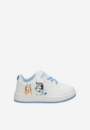 Białe trampki Bluey z niebieskimi wstawkami BARTEK 87034-19 87034-19