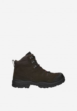 Brązowe trzewiki za kostkę z wodoodpornego weluru 992-62