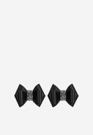 Satynowe kokardy do obuwia w formie klipsów 98523-51