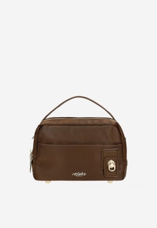 Mała brązowa torebka damska RELAKS R80307-12