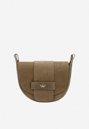 Ciemnobeżowa torebka damska crossbody 80489-64
