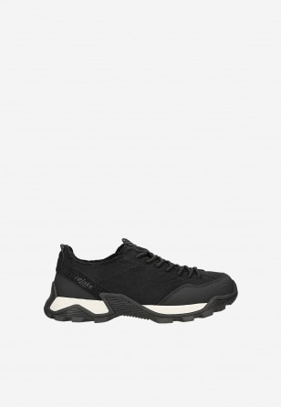 Czarne materiałowe sneakersy RELAKS R34212-41