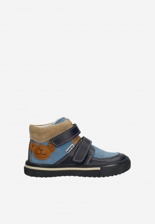 Stiefel BARTEK 11714002, für Jungen, blau-beige 11714002