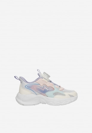 Pastelowe dziewczęce sneakersy z zapięciem na pokrętło BARTEK 87018-17 87018-17