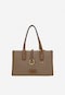 Geantă damă mică maro RELAKS cu sac textil interior R80319-42