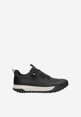 Czarne sneakersy RELAKS ze sznurowaniem na pokrętło R10125-11