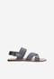 Čierne pánske kožené sandále na nízkej podošve 8304-51