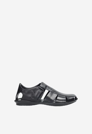 Czarne sandały męskie 9242-51
