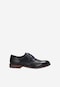 Černé pánské kožené boty ve stylu oxfordek 9072-51