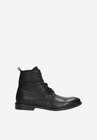 Kvalitní pánské kotníkové boty v černém provedení