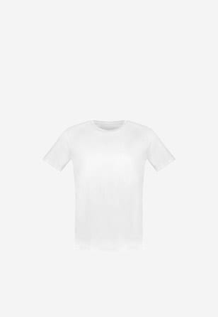 Bavlněné bílé pánské tričko s krátkým rukávem 98001-89