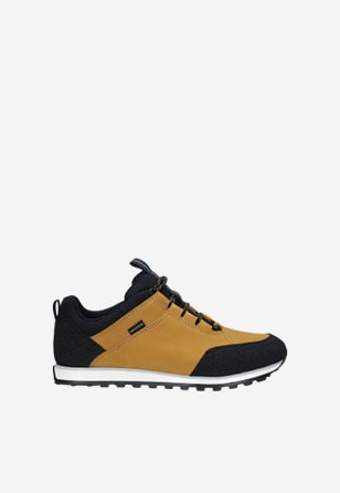 Žluto-černé dámské sportovní boty z kvalitní kůže 46031-78