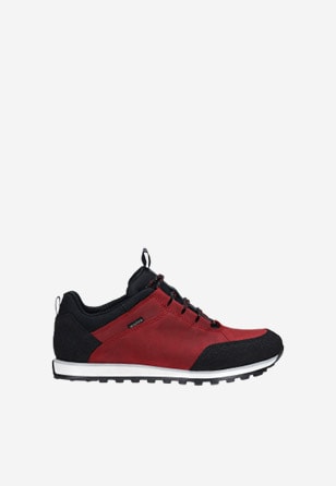 Červeno-černé dámské sportovní boty z kvalitní kůže 46031-75